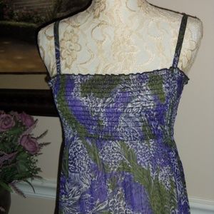 Xhilaration top purple elastic Small